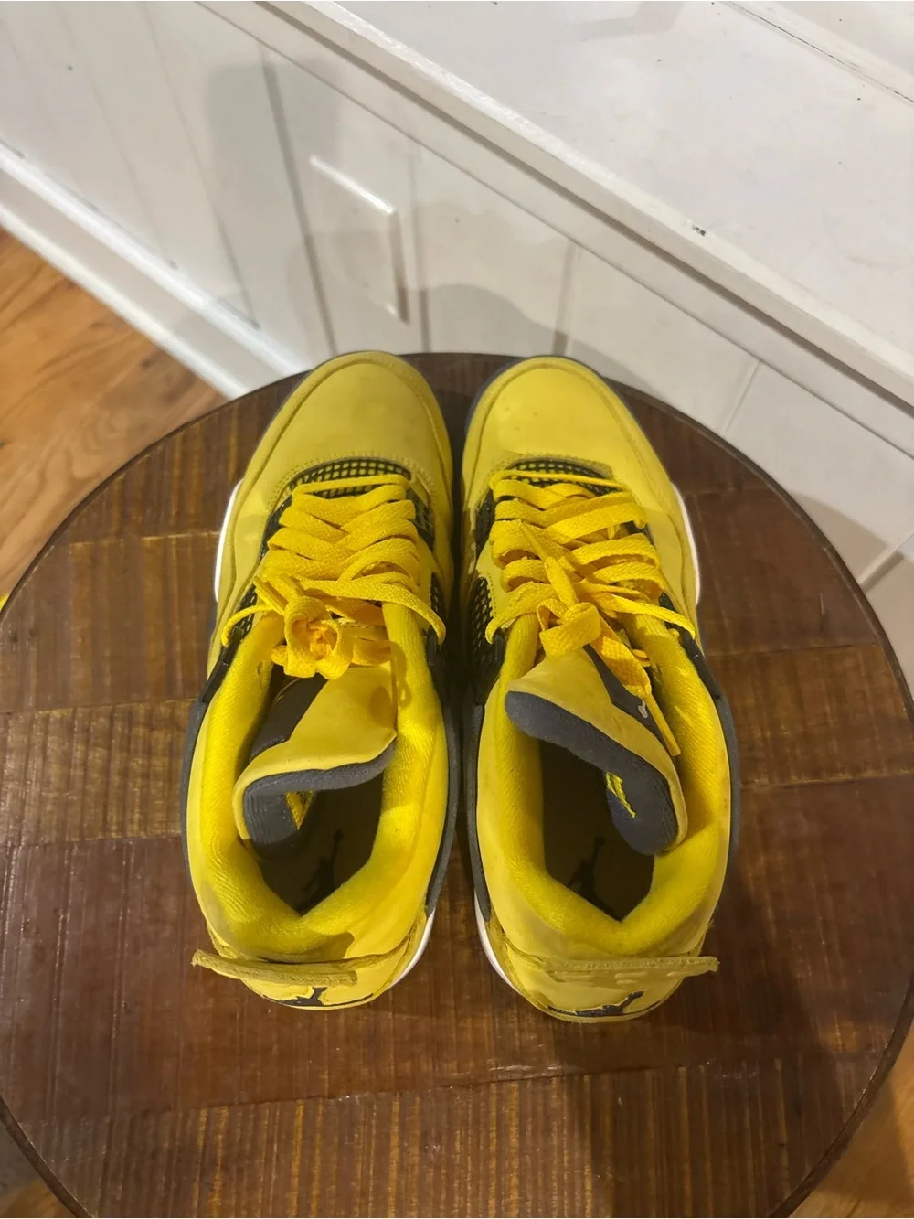 Nike Air Jordan Retro 4 PS Size 9.5 Lightning Yellow